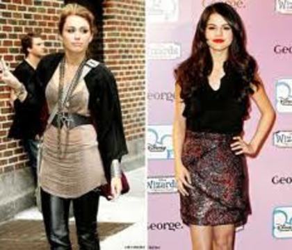 Sell VS Miley - poze cu selena gomez si miley cyrus