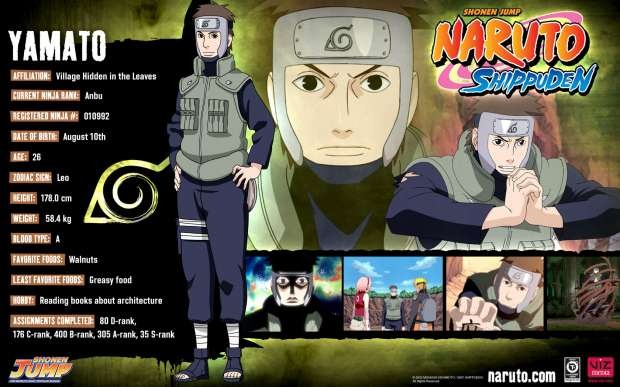 yamato informations - naruto baieti