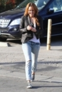 miley cyrus - 05 02-At Coffe Bean in Toluca Lake