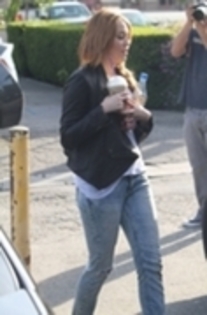 miley cyrus - 05 02-At Coffe Bean in Toluca Lake