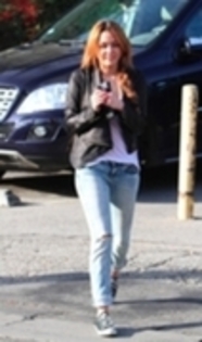 miley cyrus - 05 02-At Coffe Bean in Toluca Lake