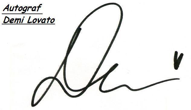 autograf demi lovato