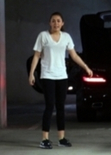 miley cyrus - 09 03-Leaves the gym in Hollywood