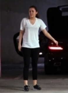 miley cyrus - 09 03-Leaves the gym in Hollywood