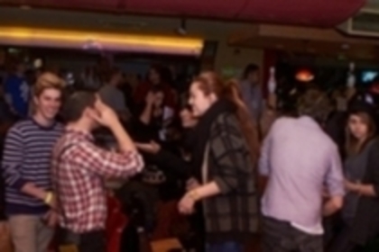miley cyrus - 09 March-At 5th annual STARS AND STRIKES bowling night