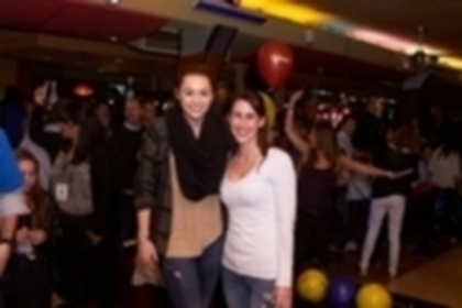 miley cyrus - 09 March-At 5th annual STARS AND STRIKES bowling night