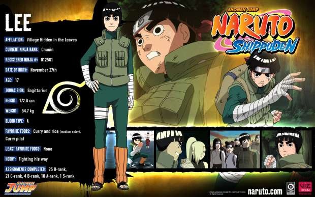 lee information - rock lee