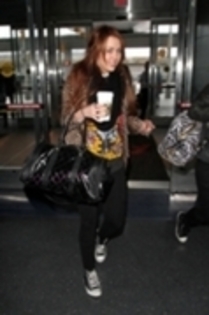 miley cyrus - 06 03 2011 Departing JFK Aiport In New York City