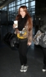 miley cyrus - 06 03 2011 Departing JFK Aiport In New York City