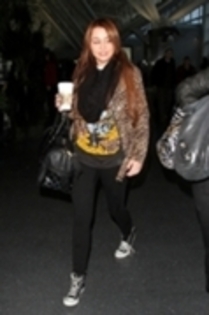 miley cyrus - 06 03 2011 Departing JFK Aiport In New York City