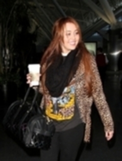 miley cyrus - 06 03 2011 Departing JFK Aiport In New York City