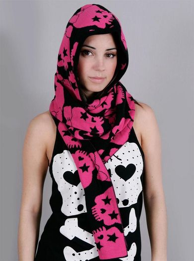 normal_scarfwomen2 - Abbey Dawn Hooded Scarves