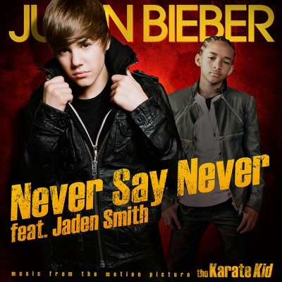 Justin Bieber – Never Say Never Official Single Cover