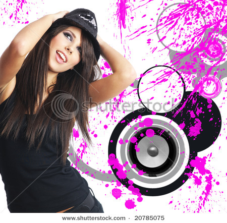 stock-photo-sexy-showgirl-girl-over-abstract-music-modern-design-background-20785075