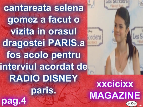 selena e pe MAGAZINE - xxcicixx MAGAZINE nr 1