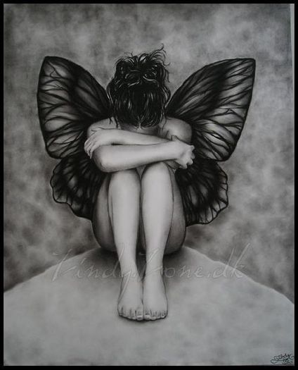 sad-butterfly-girl - sad pictures