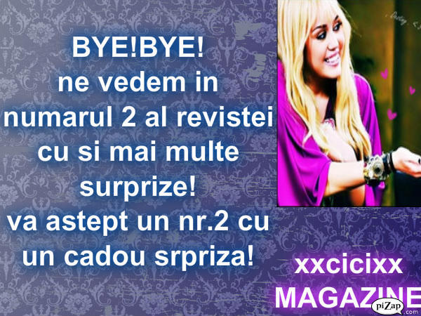 hana pe coperta bye!bye! - xxcicixx MAGAZINE nr 1