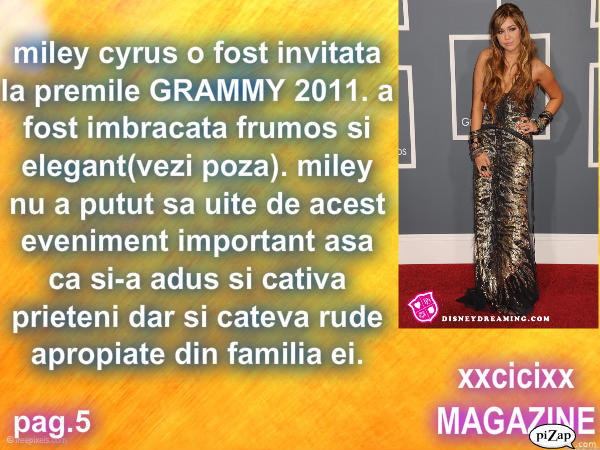 miley pag.5 - xxcicixx MAGAZINE nr 2