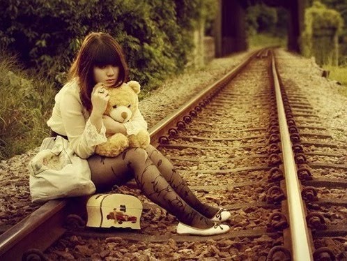 Girl and teddy