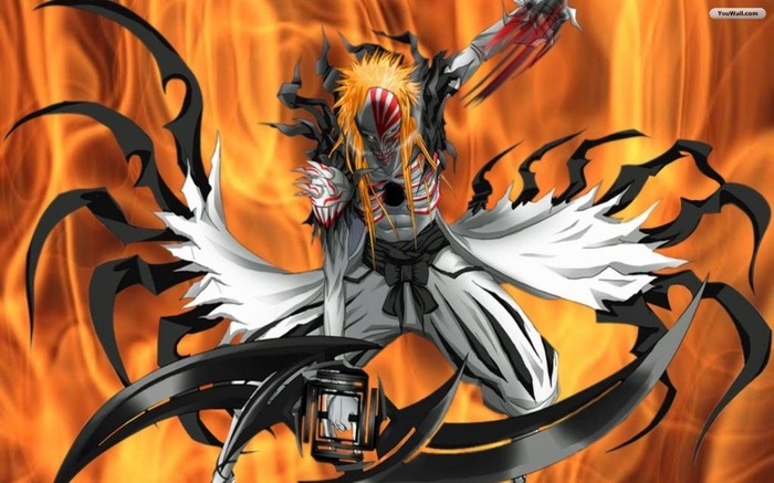 Ichigo Fire Background-871771 - Bleach