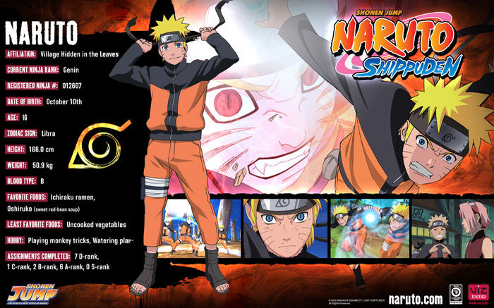 abcdd - Datele personajelor din Naruto Shippuuden