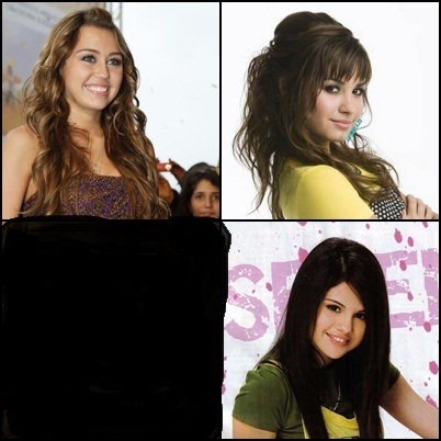 miley,demi si selena