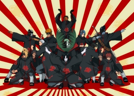 Akatsuki team - Naruto si Sasuke