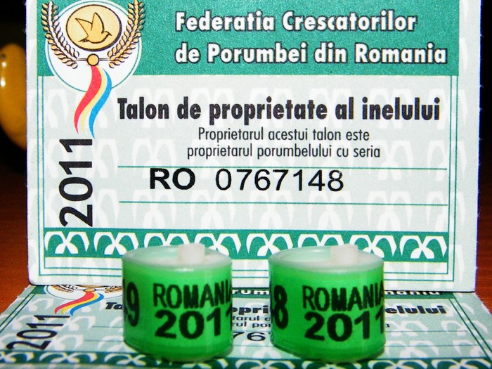 ROMANIA 2011 cu cip - 2 inelele mele