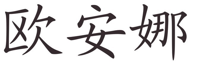 oana - Afla cum se scrie numele tau in chineza