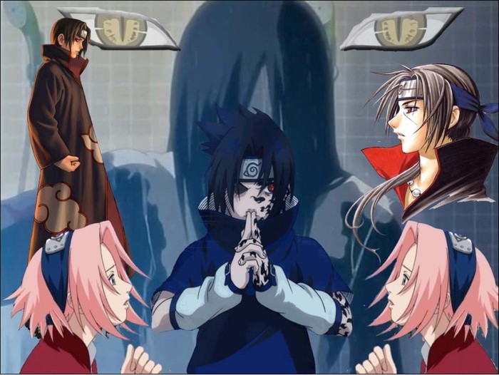 Sasuke Sakura si Itachi