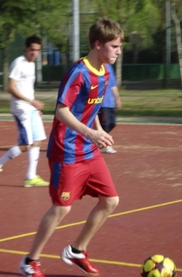 - 2011 Playing Soccer At El Val Sports Centre In Spain April 4th