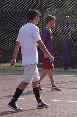  - 2011 Playing Soccer At El Val Sports Centre In Spain April 4th