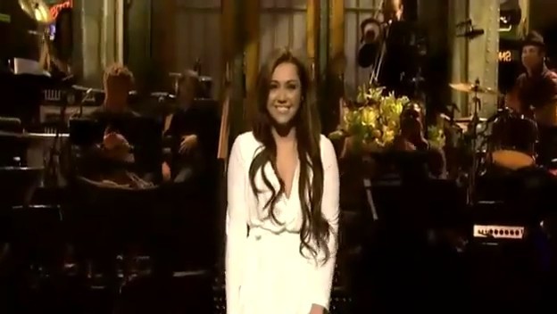 bscap0311 - Miley Cyrus on SNL Opening Monlogue