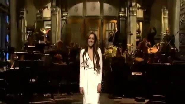 bscap0333 - Miley Cyrus on SNL Opening Monlogue