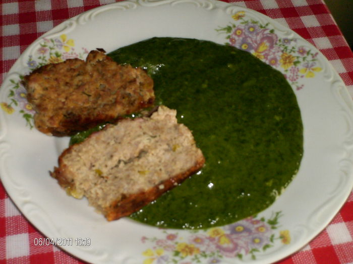 spanac cu terina din carne