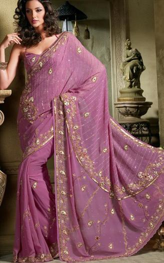 Pink-Faux-Georgette-Saree-9434-M[1] - Sariuri