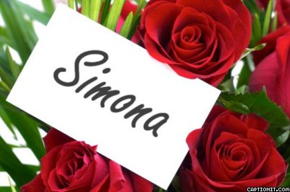 Simona - avatare cu nume