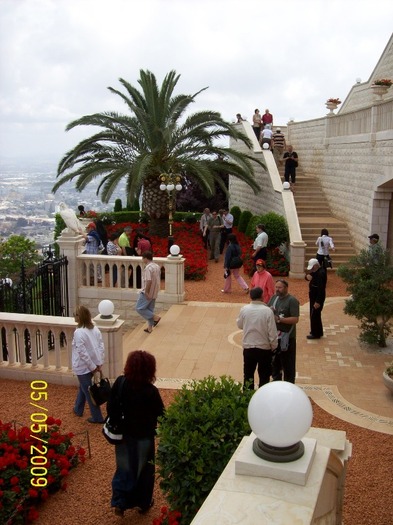 O TERASA A GRADINILOR BAHAI ISRAEL-HAIFA ...