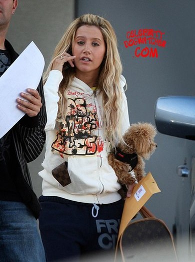 ashley-maui4 - ashley tisdale si catelul ei maui
