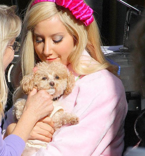 das (80) - ashley tisdale si catelul ei maui