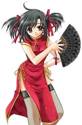 Anime_Girl_in_Chinese_Dress - Anime girls