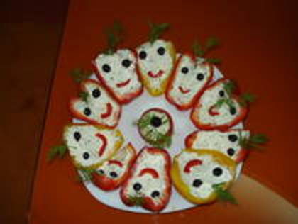 ardei cu branza si vinete