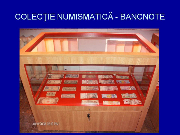 Numismatica Bancnote - Muzeul Scolii Peretu