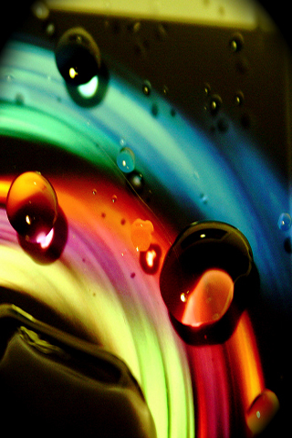 Abstract Colorful Water Drop..