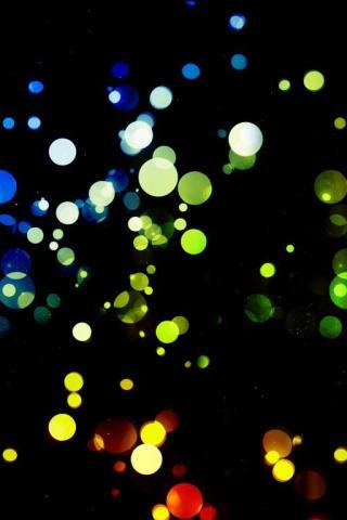 Color Spots in a Dark Night.. - colors