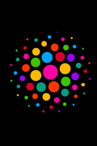 Colorful Spots Construct a Light Ball.. - colors