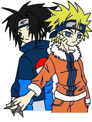 Naruto_&_Sasuke_by_SasukeDemon - Watashi wa soshte Naruto friends 4eva
