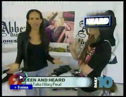 bscap0004 - Avril on Daily - Avril talks about Hillary - Captures by me