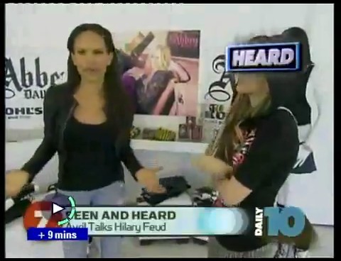 bscap0007 - Avril on Daily - Avril talks about Hillary - Captures by me