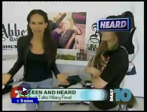 bscap0009 - Avril on Daily - Avril talks about Hillary - Captures by me